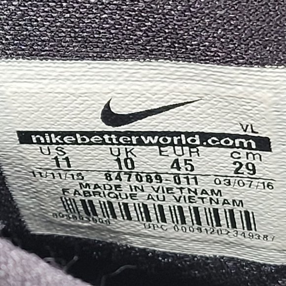 Nike VPR Men's Black White Athletic Football Cleats 847089-011 US Size 11 - Picture 8 of 8